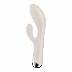 Вібратор-кролик з ротацією Satisfyer Spinning Rabbit 1 Beige, 3 мотори - мініатюра 6