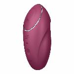 Вібростимулятор-пульсатор Satisfyer Tap & Climax 1 Red, ефект постукування пальцем, 2 мотори - мініатюра 4