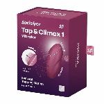 Вібростимулятор-пульсатор Satisfyer Tap & Climax 1 Red, ефект постукування пальцем, 2 мотори - мініатюра 8
