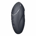 Вібростимулятор-пульсатор Satisfyer Tap & Climax 1 Grey, ефект постукування пальцем, 2 мотори - мініатюра 4