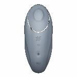 Вібростимулятор-пульсатор Satisfyer Tap & Climax 1 Bluegrey, ефект постукування пальцем, 2 мотори - мініатюра 3