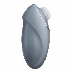 Вібростимулятор-пульсатор Satisfyer Tap & Climax 1 Bluegrey, ефект постукування пальцем, 2 мотори - мініатюра 2