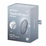 Вібростимулятор-пульсатор Satisfyer Tap & Climax 1 Bluegrey, ефект постукування пальцем, 2 мотори - мініатюра 8