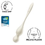 Вагінальні смарт-кульки з вібрацією Satisfyer Love Birds 1 Connect App White, 78 г - мініатюра 1
