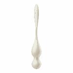 Вагінальні смарт-кульки з вібрацією Satisfyer Love Birds 1 Connect App White, 78 г - мініатюра 4