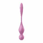 Вагінальні смарт-кульки з вібрацією Satisfyer Love Birds 1 Connect App Pink, 78 г - мініатюра 3