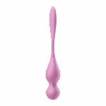 Вагінальні смарт-кульки з вібрацією Satisfyer Love Birds 1 Connect App Pink, 78 г - мініатюра 4
