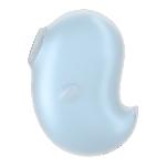 Вакуумний кліторальний стимулятор з вібрацією Satisfyer Cutie Ghost Blue - мініатюра 2