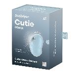 Вакуумний кліторальний стимулятор з вібрацією Satisfyer Cutie Ghost Blue - мініатюра 5