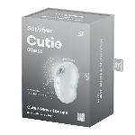 Вакуумний кліторальний стимулятор з вібрацією Satisfyer Cutie Ghost White - мініатюра 5