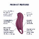 Вакуумний кліторальний стимулятор з вібрацією Satisfyer Pocket Pro 1 Purple - мініатюра 3