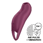 Вакуумний кліторальний стимулятор з вібрацією Satisfyer Pocket Pro 1 Purple - мініатюра 1