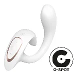 Вагінально-кліторальний вібратор Satisfyer G for Goddess 1 White, 2 мотори - мініатюра 1