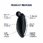 Вібратор для зовнішньої стимуляції Satisfyer Spot On 2 Black, дуже потужний, гнучкий відросток - мініатюра 6