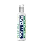 Лубрикант на водній основі Swiss Navy NATURAL All Natural, 237 мл, для чутливої ​​шкіри - мініатюра 1
