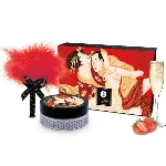 Смачна пудра для оральних пестощів Shunga Body Powder Sparkling Strawberry Wine, 75 г, аромат полуниці - мініатюра 1