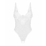 Боді з доступом Obsessive Alissium crotchless teddy, M/L, ліф з м’якою чашкою, високі трусики - мініатюра 3