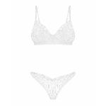 Комплект Obsessive Alissium 2-pcs set, M/L, мереживо, ліф з м’якою чашкою, трусики танга - мініатюра 6