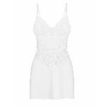 Пеньюар Obsessive Alissium chemise & thong, XL/2XL, мереживний ліф, стрінги в комплекті - мініатюра 4