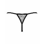 Трусики-стрінги Obsessive Novenes crotchless thong, XL/2XL, сітка, стрепи, прикраса зі стразами - мініатюра 4