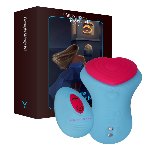 Вібратор у трусики FairyGasm HeartGem blue, на магніті, пульт ДК - мініатюра 1