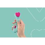 Вібратор у трусики FairyGasm HeartGem green, на магніті, пульт ДК - мініатюра 10