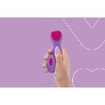 Вібратор у трусики FairyGasm HeartGem violet, на магніті, пульт ДК - мініатюра 10