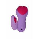 Вібратор у трусики FairyGasm HeartGem violet, на магніті, пульт ДК - мініатюра 2
