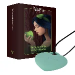 Мінівібратор «Сердечко» FairyGasm PleasureStone green, 9 режимів, на шнурку - мініатюра 1