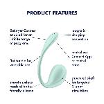 Смарт-віброяйце Satisfyer Smooth Petal Connect App Mint - мініатюра 7