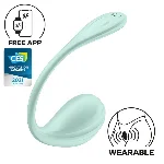 Смарт-віброяйце Satisfyer Smooth Petal Connect App Mint - мініатюра 1