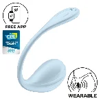 Смарт-віброяйце Satisfyer Smooth Petal Connect App Light Blue - мініатюра 1