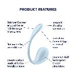 Смарт-віброяйце Satisfyer Smooth Petal Connect App Light Blue - мініатюра 7