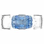 Мастурбатор Fleshlight Quickshot Turbo Blue Ice, компактний, чудово для пар і мінету - мініатюра 5