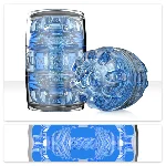 Мастурбатор Fleshlight Quickshot Turbo Blue Ice, компактний, чудово для пар і мінету - мініатюра 1