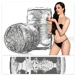 Двосторонній мастурбатор Fleshlight Quickshot Stoya, компактний, наскрізний, зі зліпка вульви та ануса - мініатюра 1