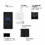 Ерекційне кільце з вібрацією LELO Tor 3 Base Blue, керування зі смартфона - мініатюра 3