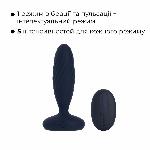 Анальна смарт-вібропробка з пульсацією Svakom Jordan Navy Blue, пульт ДК - мініатюра 4
