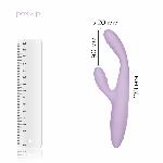 Тонкий кролик-вібратор Svakom Cici+ 2 Lilac, керування зі смартфона, підігрів до 38 °C - мініатюра 3