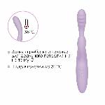 Тонкий кролик-вібратор Svakom Cici+ 2 Lilac, керування зі смартфона, підігрів до 38 °C - мініатюра 5
