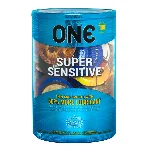 Набір презервативів ONE Super Sensitive, 100 шт, гладенькі, з додатковою змазкою, паковання-тубус - мініатюра 1