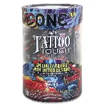 Набір презервативів ONE Tattoo Touch, 100 шт, з рельєфом у вигляді тату, 3 різновиди, паковання-тубус - мініатюра 1