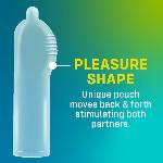 Набір презервативів ONE Pleasure Plus, 100 шт, з ребристою ділянкою на кінці, паковання-тубус - мініатюра 4