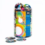 Набір презервативів ONE Classic Select Artist Collection, 100 шт, зі змазкою, паковання-тубус - мініатюра 1