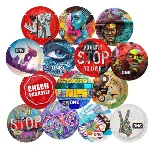 Презерватив ONE Street Art Collection, 1 шт, гладенький, зі змазкою, дизайнерське паковання - мініатюра 1