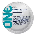 Презерватив ONE Pleasure Plus, 1 шт, з ребристою ділянкою на кінці, зі змазкою - мініатюра 1