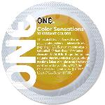 Презерватив ONE Color Sensations ONE will get you there, 1 шт, жовтий, гладенький, зі змазкою - мініатюра 2