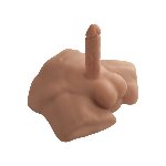 Півторс з фалоімітатором на присосці SilexD Apollo S Male Torso Caramel - мініатюра 1