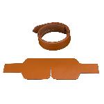 Маска на очі LOCKINK Blindfold Kit, коричнева, натуральна шкіра, регульований обсяг - мініатюра 4