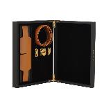 Маска на очі LOCKINK Blindfold Kit, коричнева, натуральна шкіра, регульований обсяг - мініатюра 6